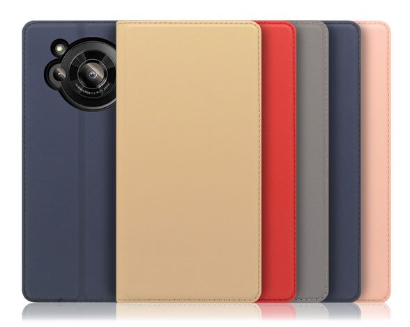 「SKIN Slim Series」AQUOS R7用 上質な手触り 薄型 手帳型スマホケース