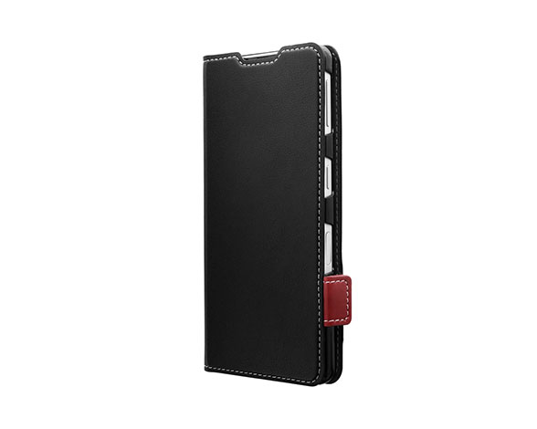 AQUOS sense7 plus 軽量PUレザーフラップケース「Twoal」 ブラック