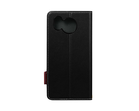 AQUOS sense7 plus 軽量PUレザーフラップケース「Twoal」 ブラック 2