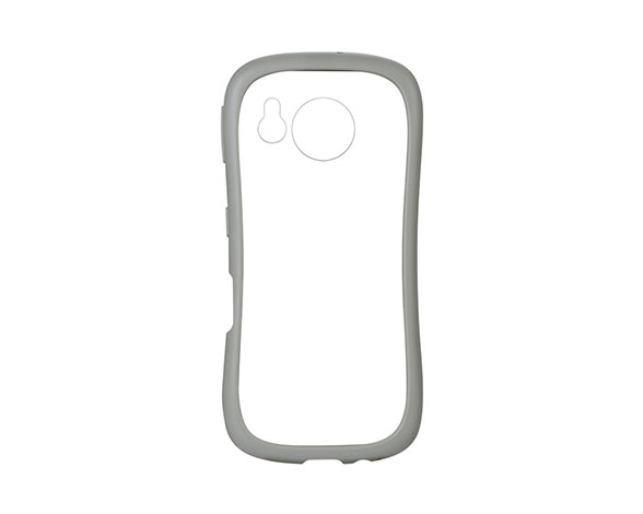 AQUOS sense7 SH-53C/SHG10 耐傷・耐衝撃ハイブリッドケース 「ViAMO freely」 ライトグレー 2