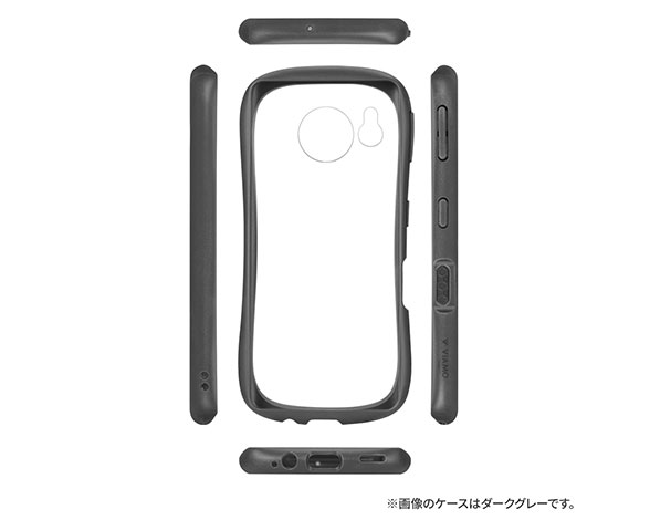 AQUOS sense7 SH-53C/SHG10 耐傷・耐衝撃ハイブリッドケース 「ViAMO freely」 ライトグレー 3