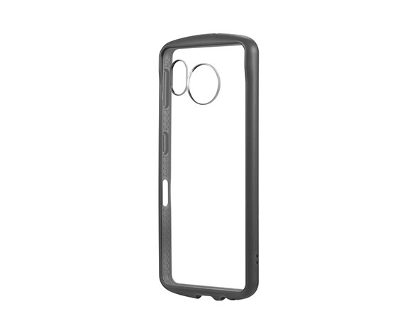 AQUOS sense7 SH-53C/SHG10 耐衝撃ハイブリッドケース 「Cleary」 ダークグレー