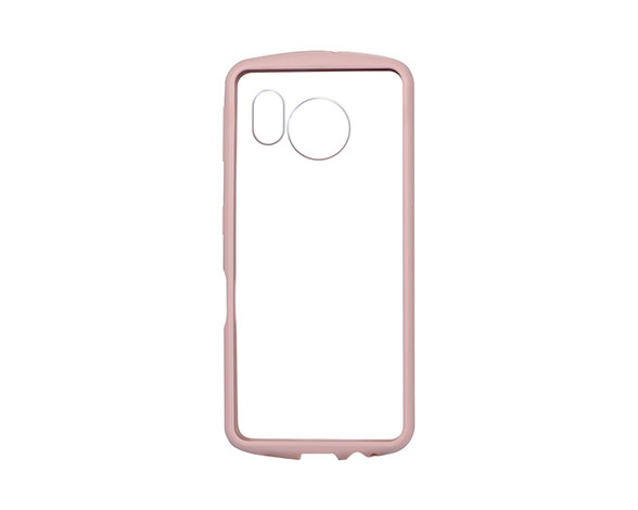 AQUOS sense7 SH-53C/SHG10 耐衝撃ハイブリッドケース 「Cleary」 ダスティピンク 2