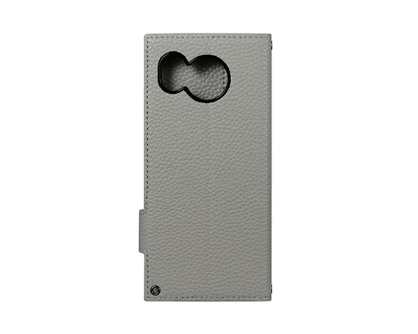 AQUOS sense7 SH-53C/SHG10 ショルダーストラップ付きPUレザーフラップケース「STTACH」 ライトグレー 2