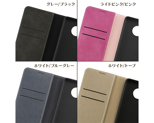 AQUOS sense7/耐衝撃 手帳型ﾚｻﾞｰｹｰｽ Noble 2