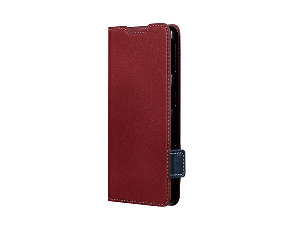 AQUOS sense7 SH-53C/SHG10 軽量PUレザーフラップケース「Twoal」 レッド