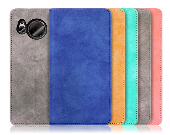 「Vintage Series」AQUOS AQUOS sense7 plus用 くすみ感が味わい深い 手帳型スマホケース