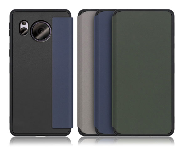 「Skin Fit Series」AQUOS AQUOS sense7 plus用 カードポケット付き 上質PUレザー仕様 超極薄の手帳型ケース