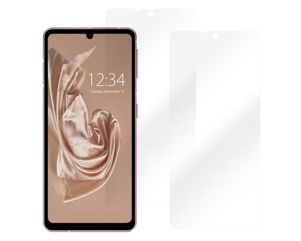 【お得な二枚入り】AQUOS AQUOS sense7 plus用 ソフトフィルム 保護フィルム 気泡無し 貼りやすい 指紋防止 [クリア仕様]