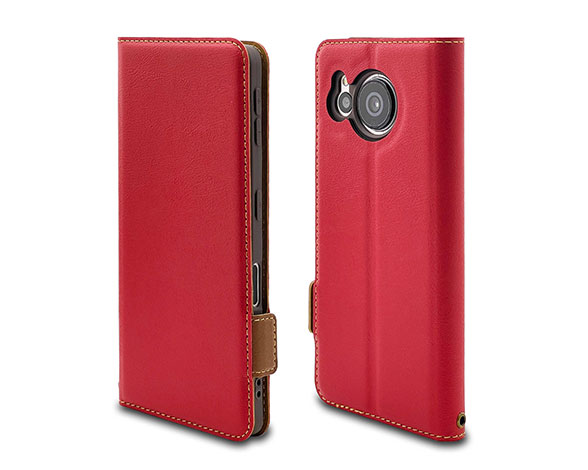 AQUOS sense7 専用ケース 薄型サイドマグネット手帳 横型 RRD×BR