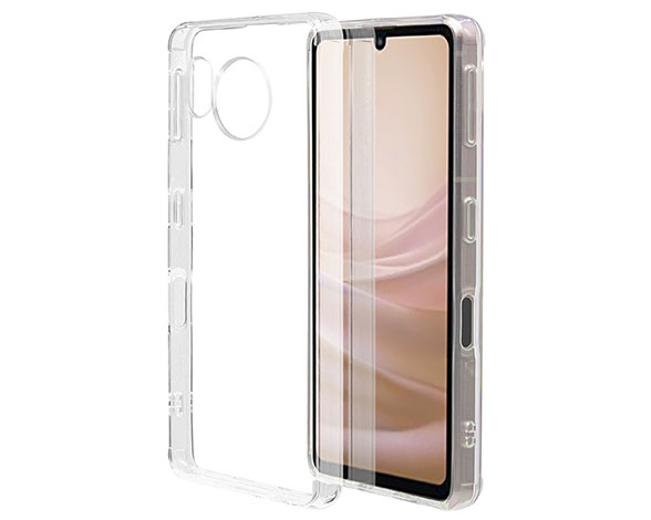 AQUOS sense7 専用ケース ハイブリッドケース TPU+PC クリア
