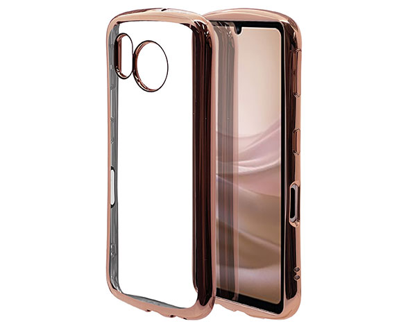 AQUOS sense7 専用ケース curve ソフトケース TPUメタルフレーム LC