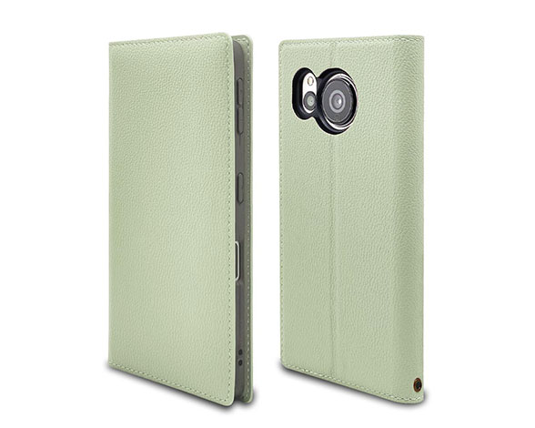 AQUOS sense7 専用ケース UTILE lychee 薄型フリップ手帳 横型 GR