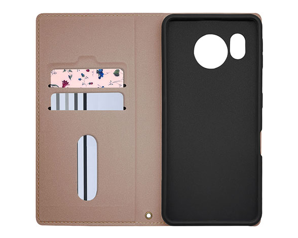 AQUOS sense7 専用ケース UTILE lychee 薄型フリップ手帳 横型 GRG 2