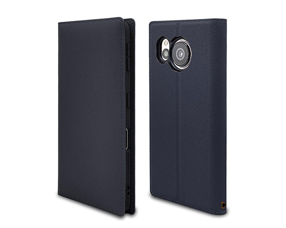 AQUOS sense7 専用ケース UTILE lychee 薄型フリップ手帳 横型 NV