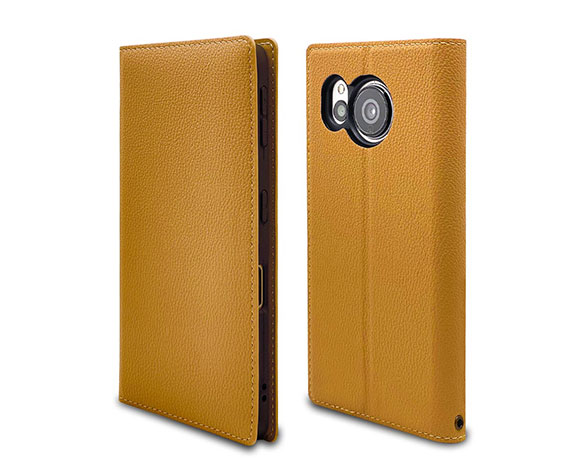 AQUOS sense7 専用ケース UTILE lychee 薄型フリップ手帳 横型 YE