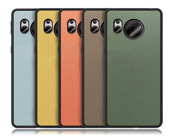 「Luxury-Shell Series」AQUOS AQUOS sense7用 薄くて軽い 厳選本革仕様 背面型ケース