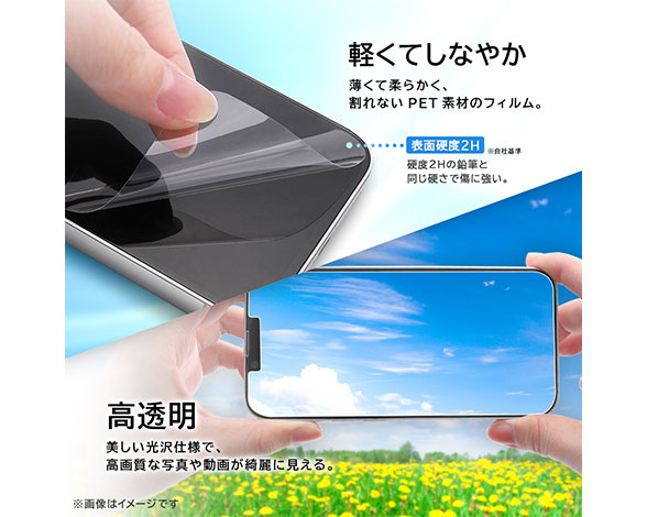 AQUOS R8 pro / AQUOS R7  ﾌｨﾙﾑ 指紋防止 光沢 抗菌･抗ｳｲﾙｽ 指紋認証対応 2