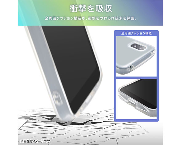 AQUOS wish3 耐衝撃 TPUｿﾌﾄｹｰｽ ProCa The clear 2