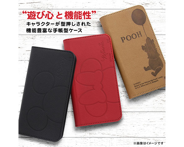 AQUOS wish3 『ﾃﾞｨｽﾞﾆｰｷｬﾗｸﾀｰ』/耐衝撃 手帳型ﾚｻﾞｰｹｰｽ ｼﾝﾌﾟﾙ 2