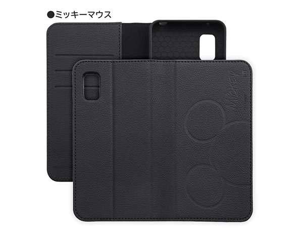 AQUOS wish3 『ﾃﾞｨｽﾞﾆｰｷｬﾗｸﾀｰ』/耐衝撃 手帳型ﾚｻﾞｰｹｰｽ ｼﾝﾌﾟﾙ 3