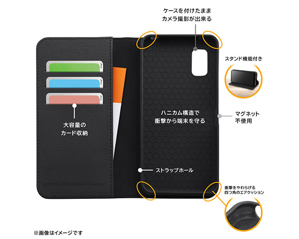 AQUOS wish3 『ﾃﾞｨｽﾞﾆｰｷｬﾗｸﾀｰ』/耐衝撃 手帳型ﾚｻﾞｰｹｰｽ ｼﾝﾌﾟﾙ 4