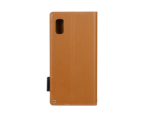 AQUOS wish3 SH-53D 薄型・軽量PUレザー手帳ケース 「Twoal W」 キャメル 2