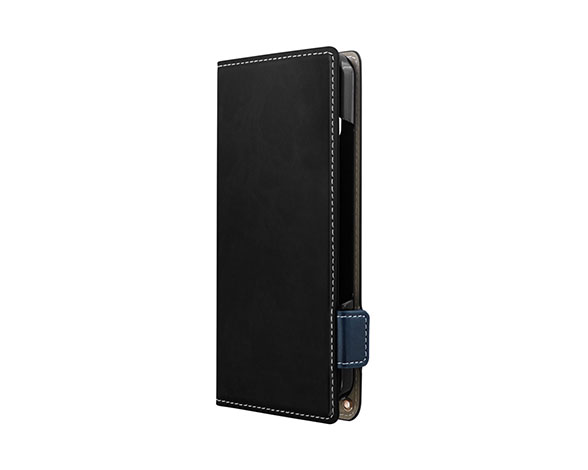 AQUOS wish3 SH-53D 薄型・軽量PUレザー手帳ケース 「Twoal W」 ブラック