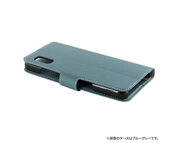 AQUOS wish3 SH-53D 薄型・軽量PUレザー手帳ケース 「BOOK Slim」 ライトグレー 4