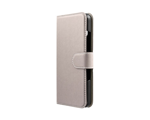AQUOS wish3 SH-53D 薄型・軽量PUレザー手帳ケース 「BOOK Slim」 グレージュ