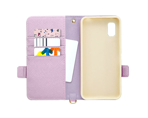 AQUOS wish3 専用ケース 手帳型 ハンドストラップ付き手帳 横型 LPU 2