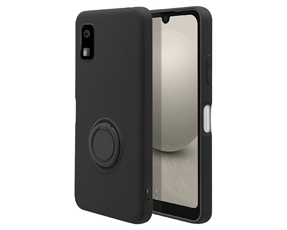 AQUOS wish3 専用ケース TPUリングケース BK