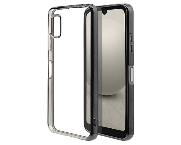 AQUOS wish3 専用ケース ソフトケース TPUメタルフレーム BK