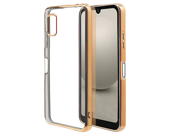 AQUOS wish3 専用ケース ソフトケース TPUメタルフレーム GD