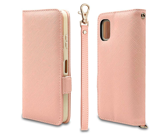 AQUOS wish3 専用ケース 手帳型 ハンドストラップ付き手帳 横型 LPK