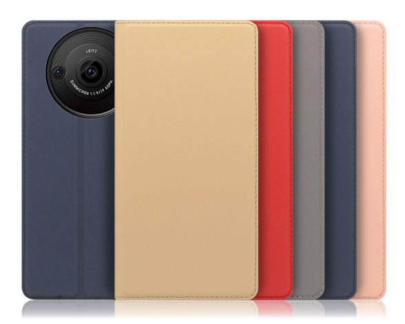 「SKIN Slim Series」AQUOS R8 Pro用 上質な手触り 薄型 手帳型スマホケース