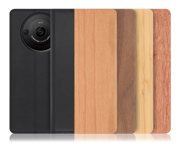 「Nature Series」AQUOS R8 Pro用 天然木使用 名入れ・柄入れ対応 手帳型スマホケース