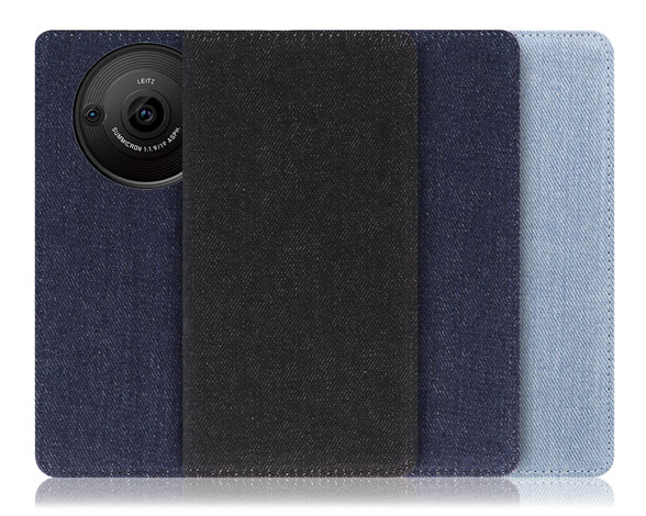 「Denim Series」AQUOS R8 Pro用 丈夫なデニム素材 手帳型スマホケース