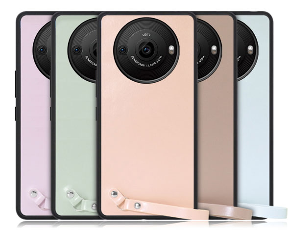 「Macaron-Shell Series」AQUOS R8 Pro用 マカロンカラーで気分アップ 厳選本革仕様 背面型ケース