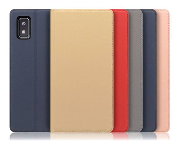 「SKIN Slim Series」AQUOS wish3用 上質な手触り 薄型 手帳型スマホケース