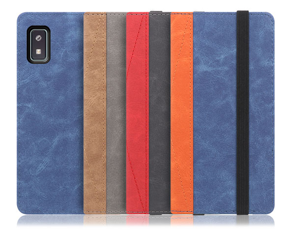 「Retro Series」AQUOS wish3用 バイカラー×レトロ　多収納ポケット付き 手帳型スマホケース