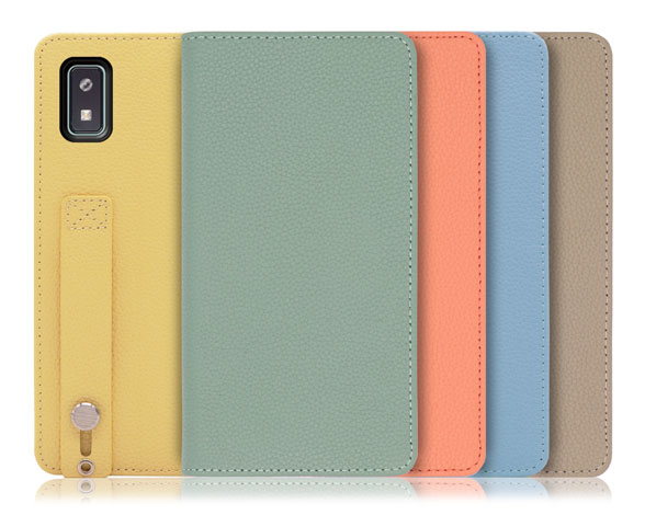 「Hold Series」AQUOS wish3用 片手で快適操作 バンド付き手帳型スマホケース