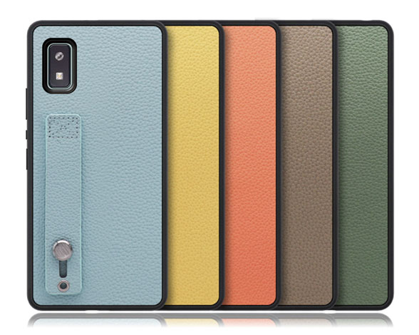 「Hold-Shell Series」AQUOS wish3用 背面ベルト付き 厳選本革仕様 背面型ケース