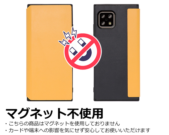 「Slim Fit Series」AQUOS wish3用 カードポケット付き 超極薄の手帳型ケース 5