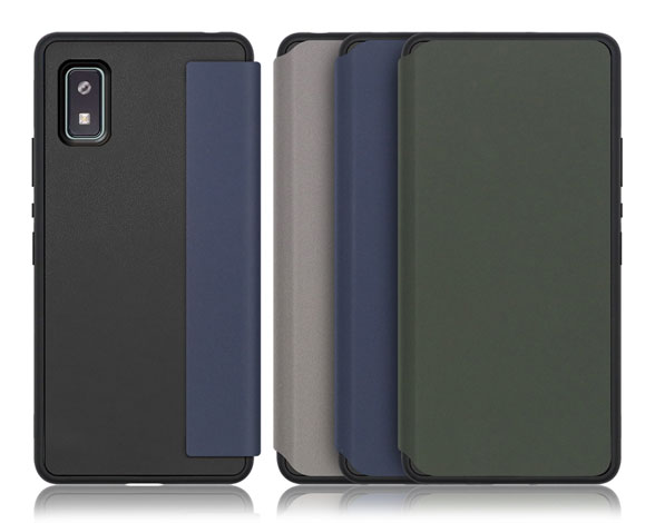 「Skin Fit Series」AQUOS wish3用 カードポケット付き 上質PUレザー仕様 超極薄の手帳型ケース
