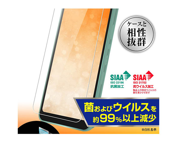 AQUOS wish3/wish2/wish/ﾌｨﾙﾑ 指紋防止 光沢 抗菌･抗ｳｲﾙｽ 2