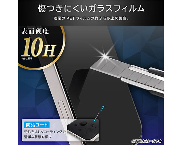 AQUOS wish3/wish2/wish ｶﾞﾗｽﾌｨﾙﾑ 防埃 10H 180° 覗き見防止 2