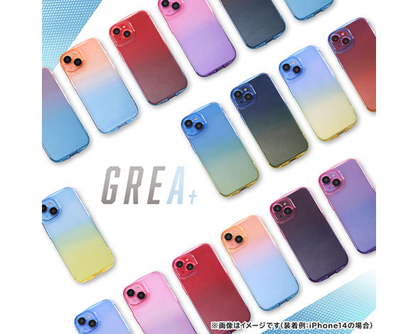 AQUOS sense8 耐衝撃 TPUｿﾌﾄｹｰｽ ｸﾞﾗﾃﾞｰｼｮﾝ GREA 2