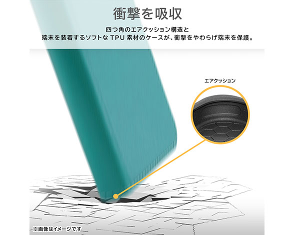 AQUOS sense8 耐衝撃 手帳型ﾚｻﾞｰｹｰｽ ｼﾝﾌﾟﾙ 4