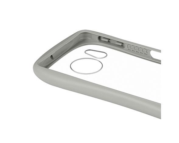 AQUOS sense8 SH-54D/SHG11 耐衝撃ハイブリッドケース 「ViAMO fly」 ライトグレー 3